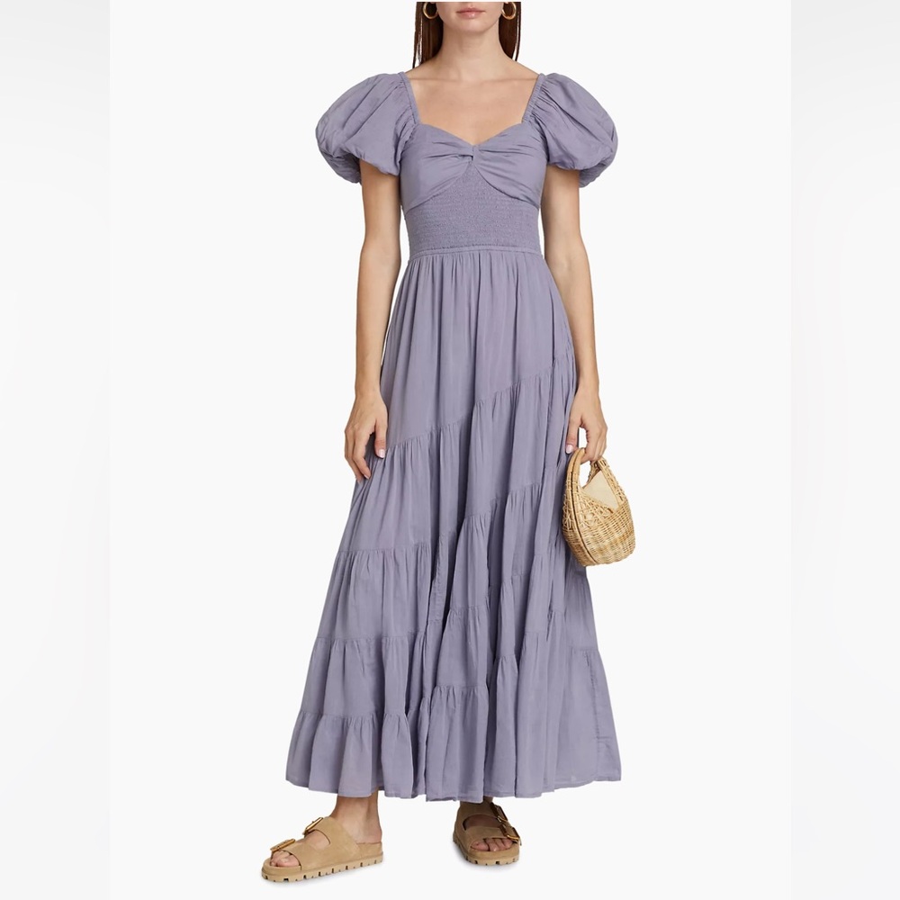 Free People Sundrenched Smocked Maxi Dress
